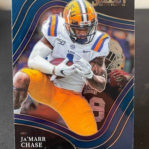 2022 Ja'Marr Chase Blue Panini Select Card #173 Bengals/LSU